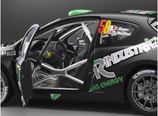 Peugeot 207 S2000 – #58 C.Breen /S.Marshall – Monza Rally Show 2013, matt black/green SunStar Metallmodell 1:18